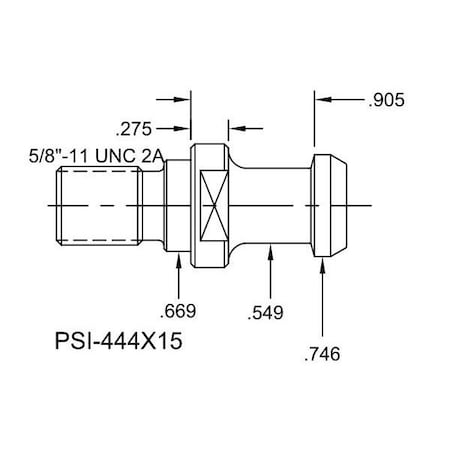 Tj Davies Co Solid Retention Knob PSI-444X15